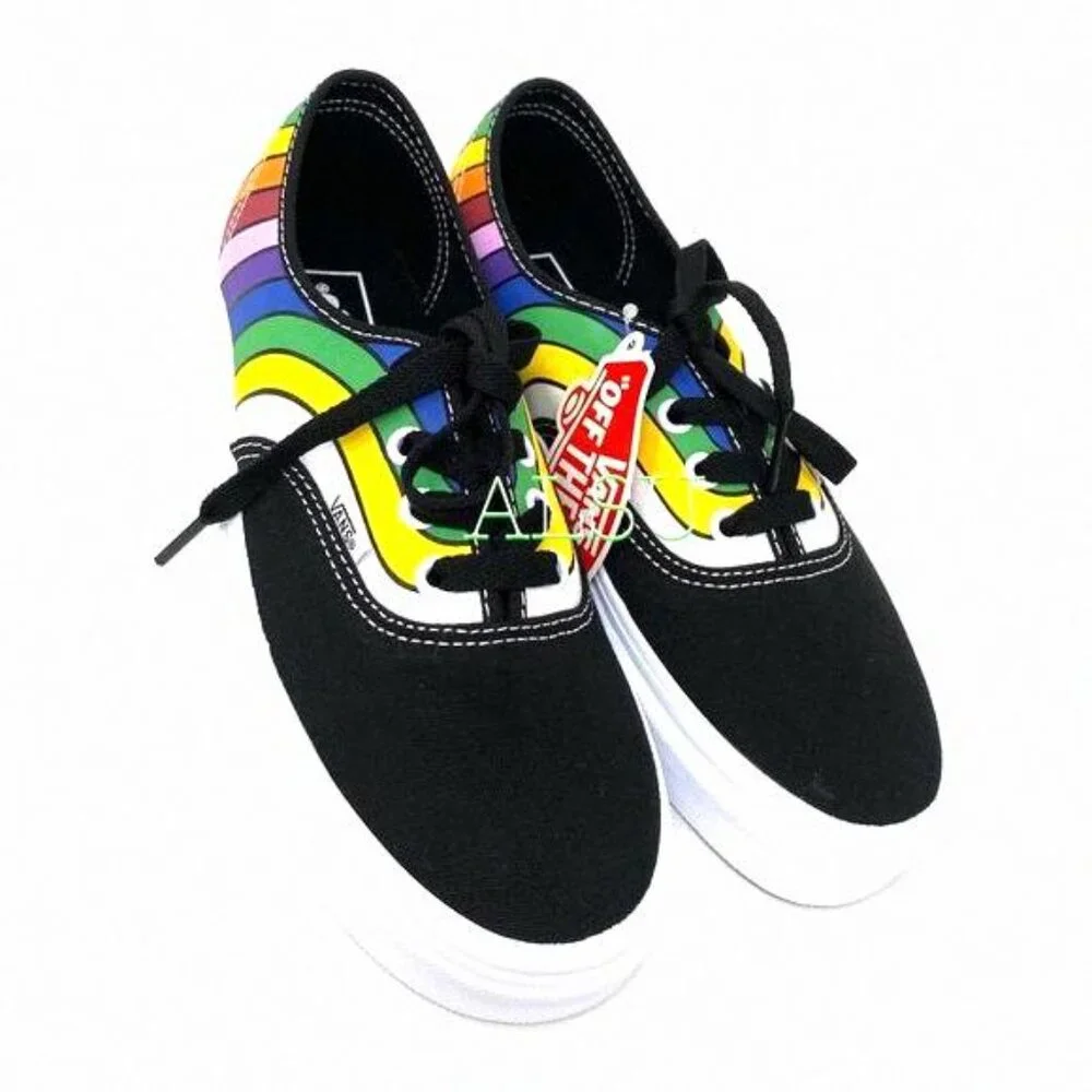 💖MEGA SALE💖VANS Refract Canvas Multi Womens Sneakers Pride VN0A2Z5IWN7 LGBTQ